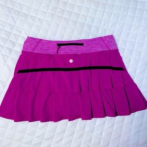 RARE LULULEMON PACE SETTER SKIRT-PURPLE